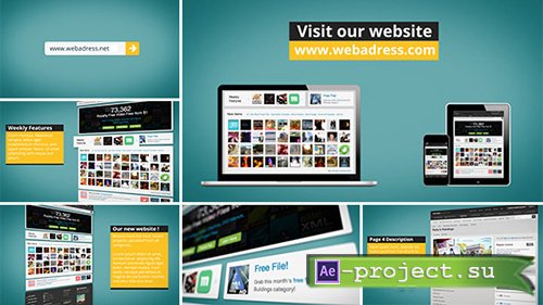 Videohive Dynamic Website Promotion - Project for After Effects
