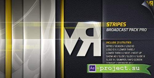Videohive Stripes - Broadcast Pack Pro - Project for After Effects