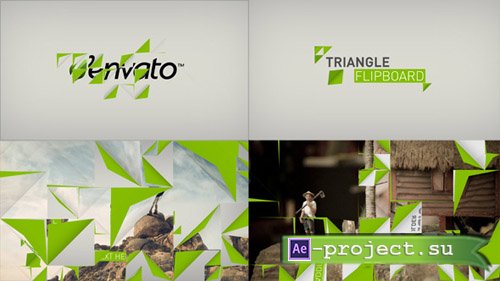 Videohive Triangle Flipboard - Project for After Effects