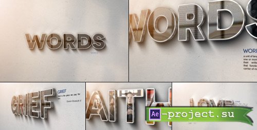 Videohive Words - Project for After Effects