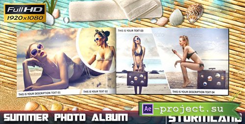 Videohive Summer Photo Album - Project for After Effects