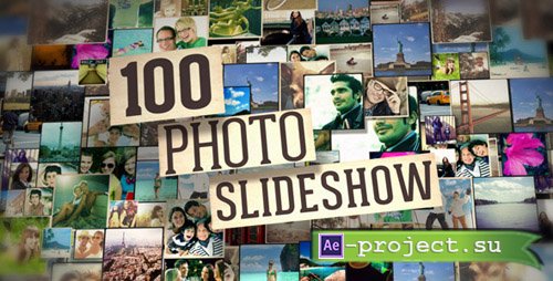 Videohive 100 Photo Slide Show - Project for After Effects
