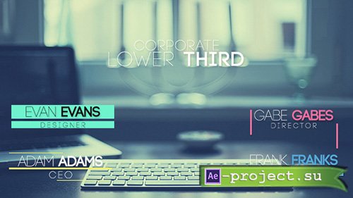 Videohive Corporate Lower Third - Project for After Effects