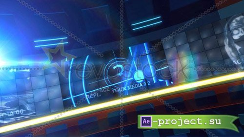 RevoStock: RADIAL SCREEN - Project for After Effects