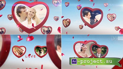 Videohive: Heart Frame Gallery - Project for After Effects