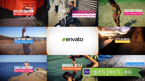 Videohive: Clean And Simple Slideshow - Project for After Effects