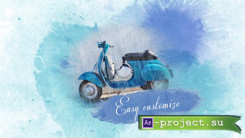 Videohive: Watercolor Slideshow - Project for After Effects
