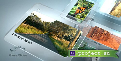 Videohive: Glass Slides - Project for After Effects 