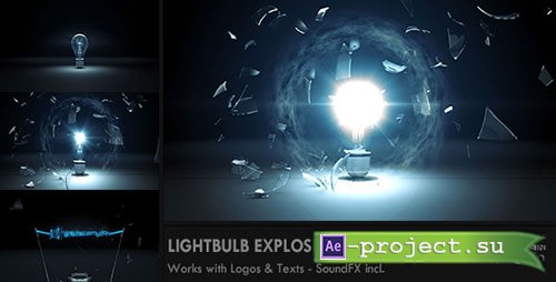 Videohive: Light Bulb Explosion Logo Reveal - Project for After Effects