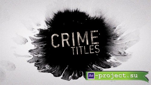 Videohive: Crime Titles - Project for After Effects