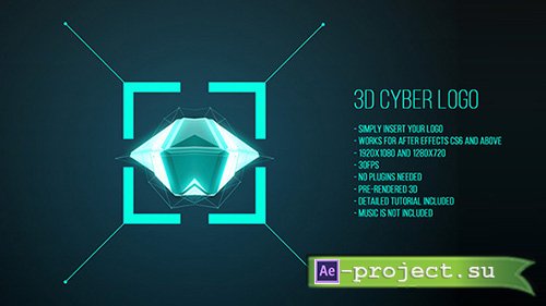 Videohive: 3D Cyber Logo - Project for After Effects