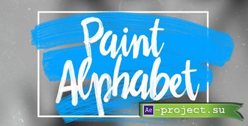Videohive: Oil Paint Alphabet - Project for After Effects