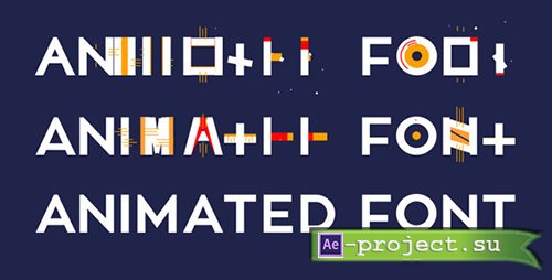 Videohive: Animated Font - Project for After Effects