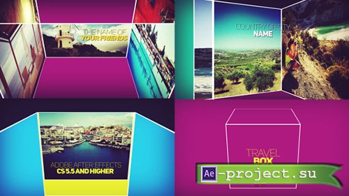Videohive: Movie Opener Travel Box  - Project for After Effects