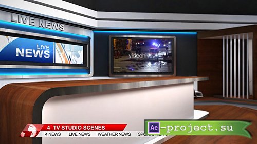 Videohive: TV Studio 102 - Project for After Effects