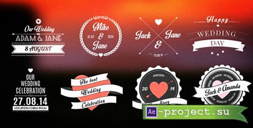 Videohive: Wedding/Romantic Titles Pack - Project for After Effects