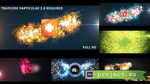Videohive: Glowing Particles Logo Reveal Pack : 01 - Project for After Effects
