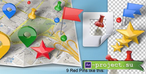 Videohive: Map Generator with Real 3D Markers - Project for After Effects