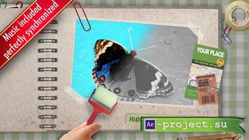 Videohive: Kids Color the Photo Album - Project for After Effects