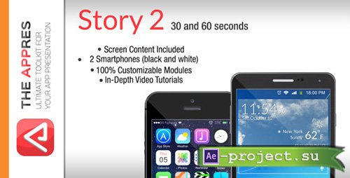 Videohive: Mobile App Promo - Story 2 - The Appres - Project for After Effects