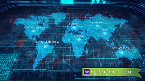 Videohive: World Map - Project for After Effects