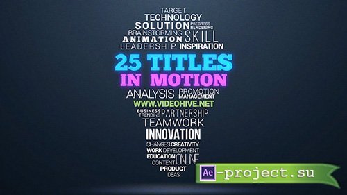 Videohive: 25 Dynamic Titles - Project for After Effects