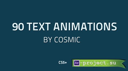 Videohive: 90 Text Animations - Project for After Effects