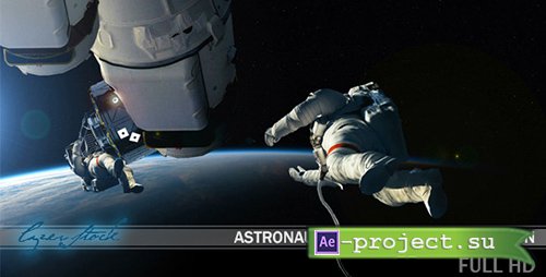 Videohive: Astronaut Team Fixing Space Station - Motion Graphics