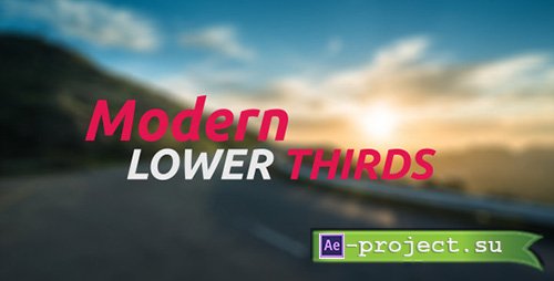 Videohive: Modern Lower Thirds - Project for After Effects