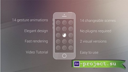 Videohive: Elegant App Promo - Project for After Effects
