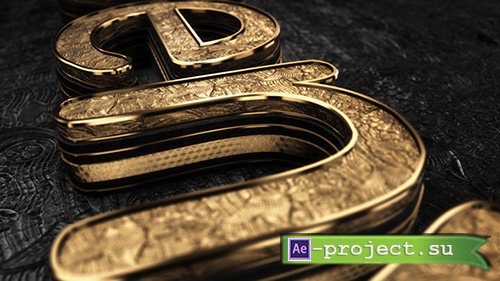 Videohive: Black Gold Logo V3 - Project for After Effects
