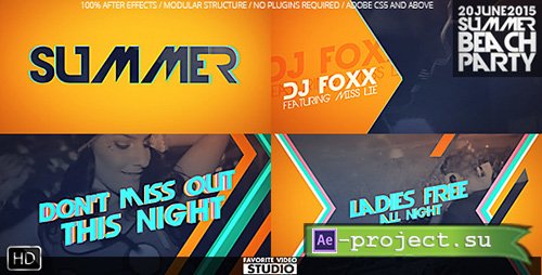 Videohive: Summer Beach Party - Project for After Effects