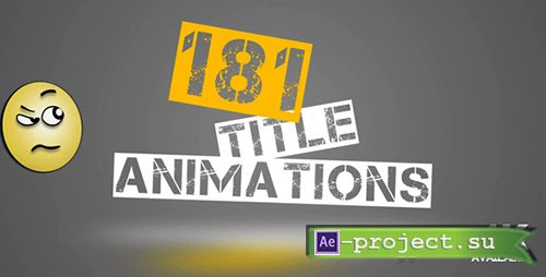 Videohive: 181 Title Animations - Project for After Effects