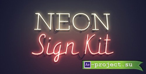 Videohive: Neon Sign Kit - Project for After Effects