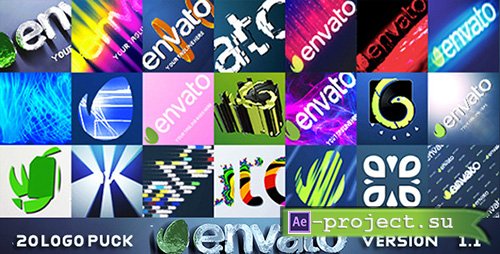 Videohive: 20 Logo Pack v1.1 - Project for After Effects