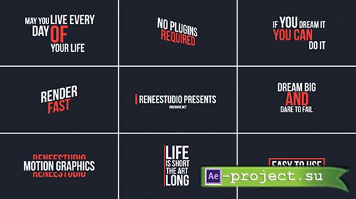 Videohive: 50 Animated Titles - Project for After Effects