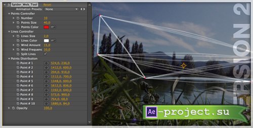 Videohive: Spider Web Tool - Project for After Effects