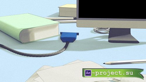 Videohive: Cartoon Opener with Wire-Snake - Project for After Effects 