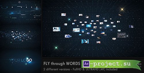 Videohive: Fly through Words & Images Opener - Project for After Effects 