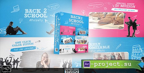 Videohive: Back 2 School After Party - Project for After Effects