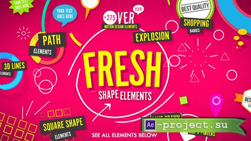 Videohive: Shape Elements Fresh - Project for After Effects 