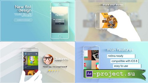 Videohive: Flat and Modern App Explainer - Project for After Effects 