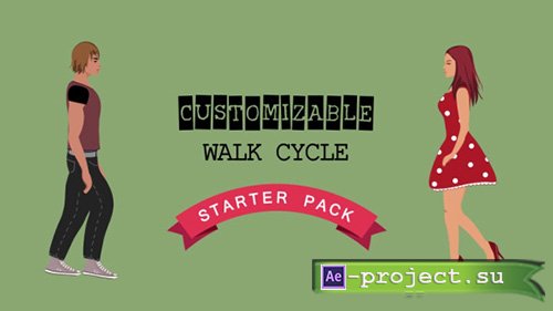Videohive: Walk Cycle Starter Pack - Project for After Effects 