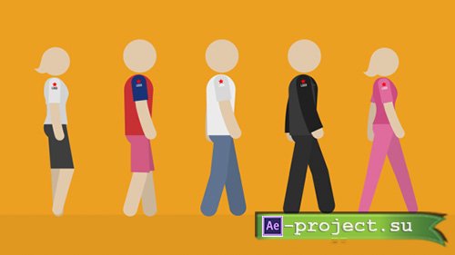 Videohive: Walk Cycle - Project for After Effects 