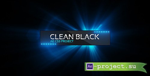 Videohive: Clean Black Presentation - Project for After Effects 