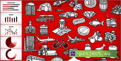Videohive: Whiteboard Kit - Infographic - Project for After Effects 