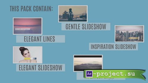 5 Slideshows Pack - Project for After Effects