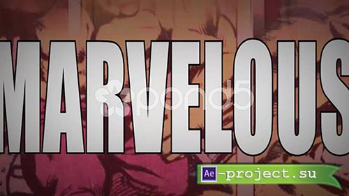 pond5: Marvelous - A Marvel Superhero & Comic Themed Intro Opener. Marvel Theme Style - After Effects Project