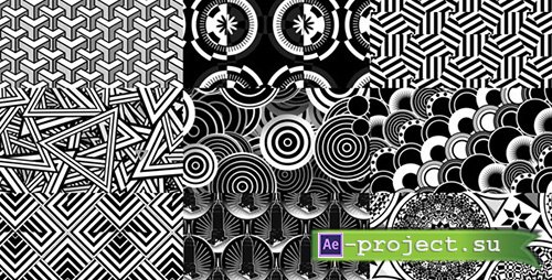 Videohive: Art Deco Background Patterns 1 - Project for After Effects 