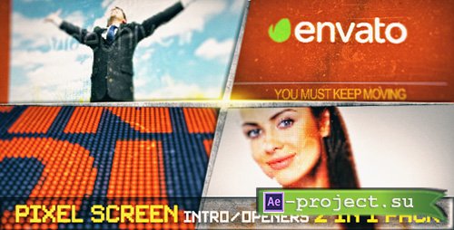 Videohive: Pixel Screen Grunge Opener - Project for After Effects 